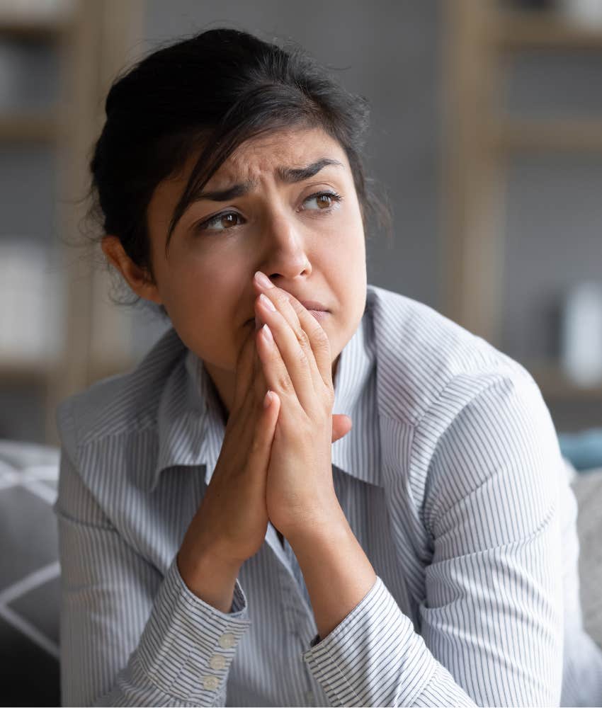 Woman questions why still crying after breakup