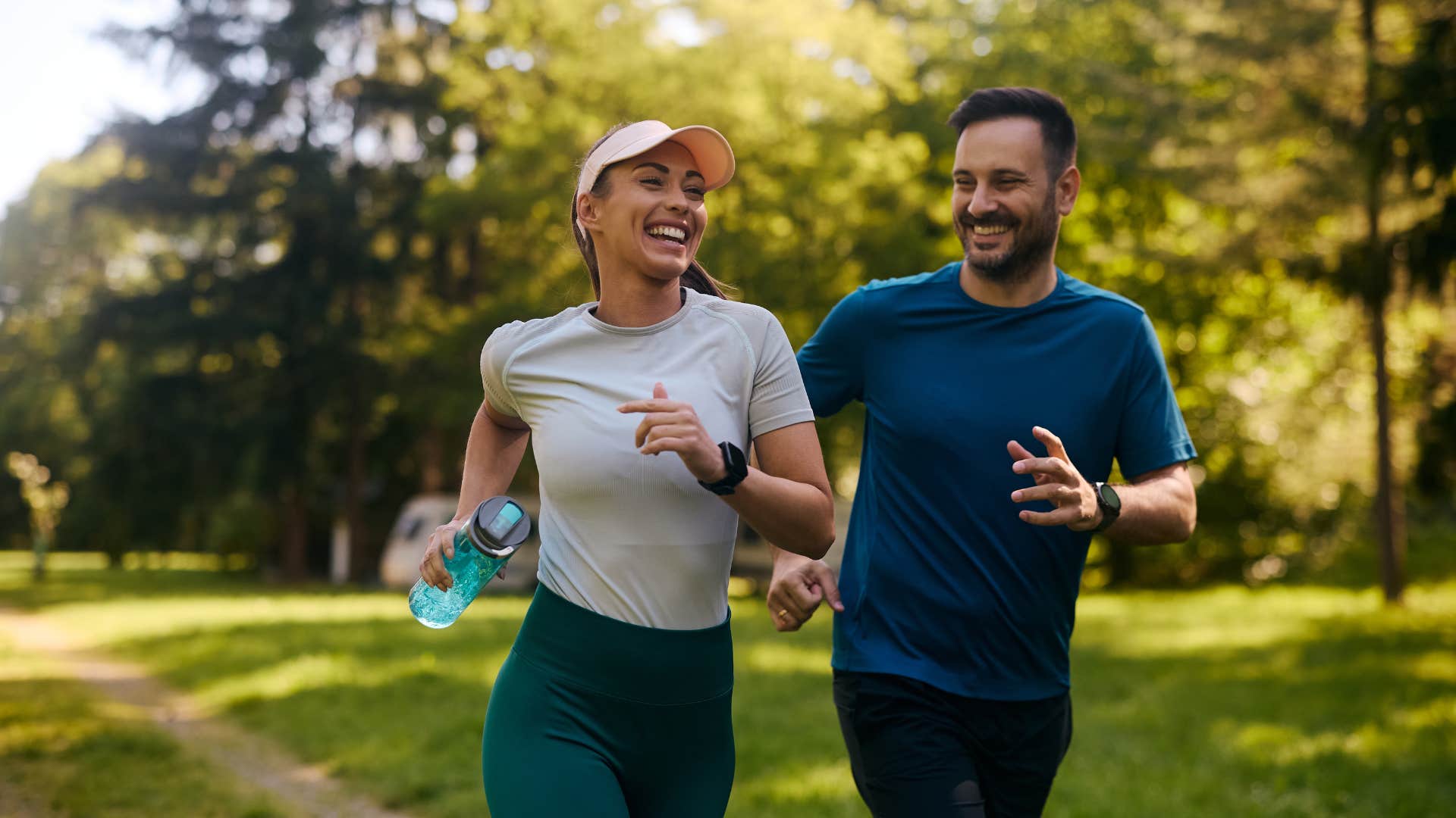 running couple with rare inner qualities the calmest people all share