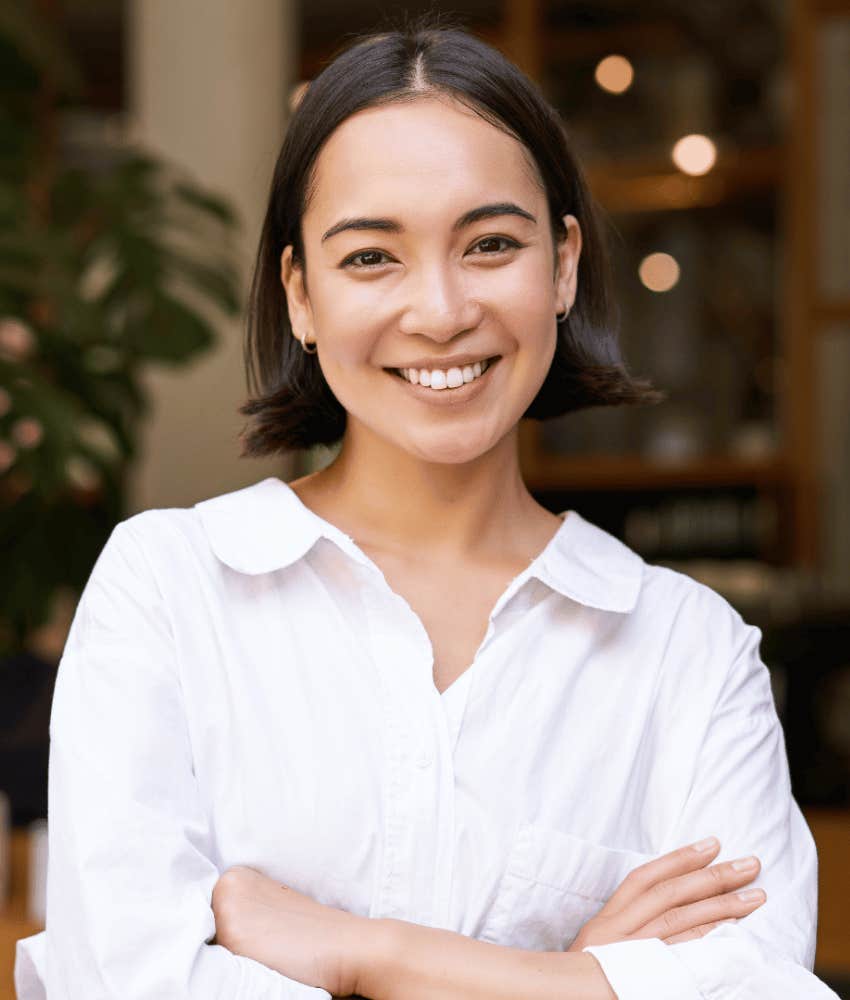 Confident woman has rare emotional resilience