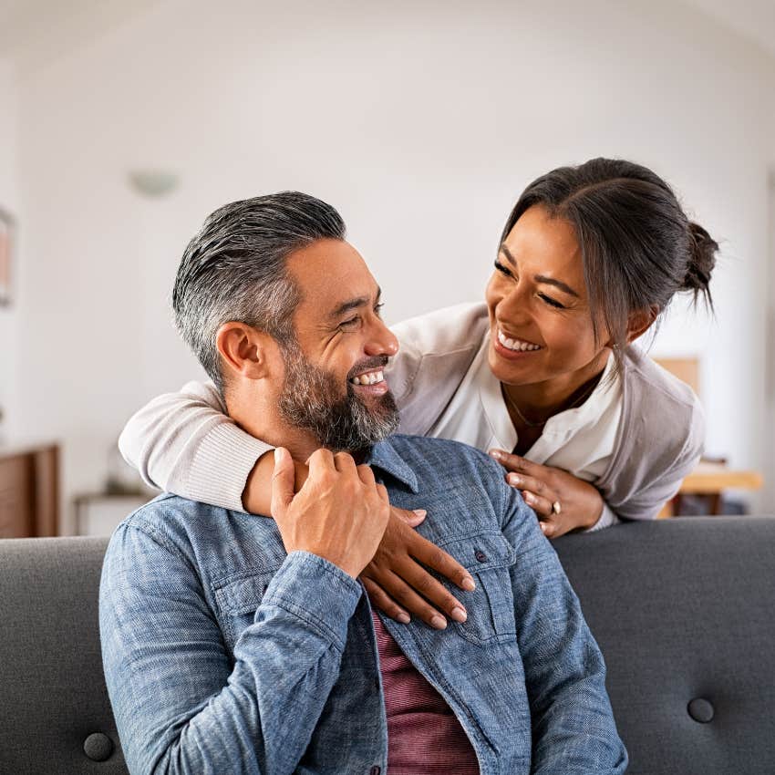 couple who laugh together with marriage that just works
