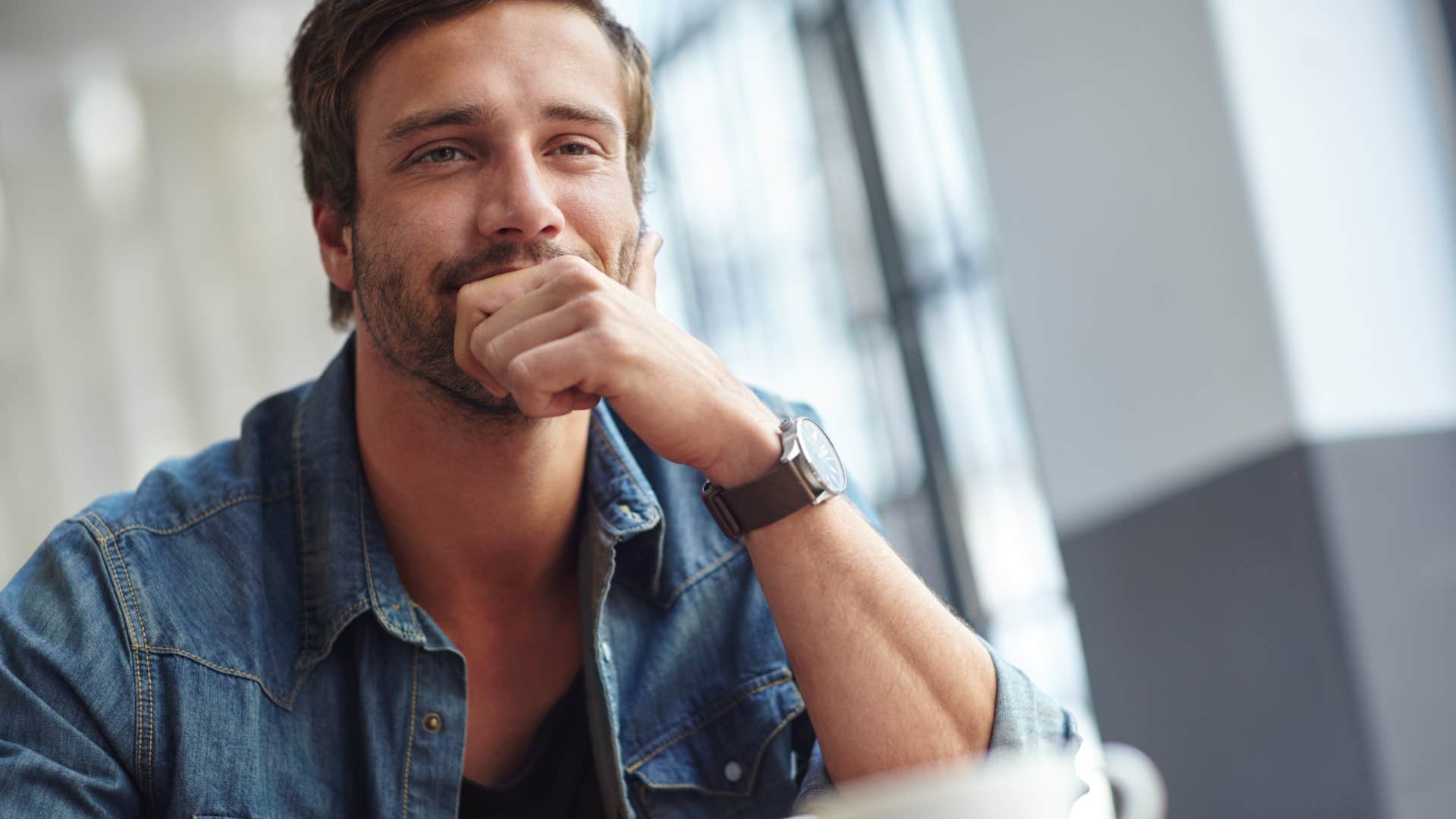 man with woman with rare qualities that set her apart on his mind