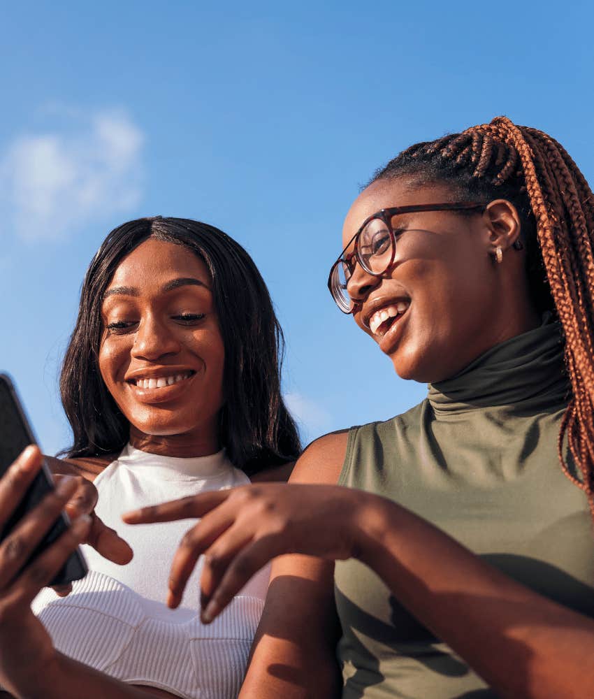 Two women remember the good times for a better future