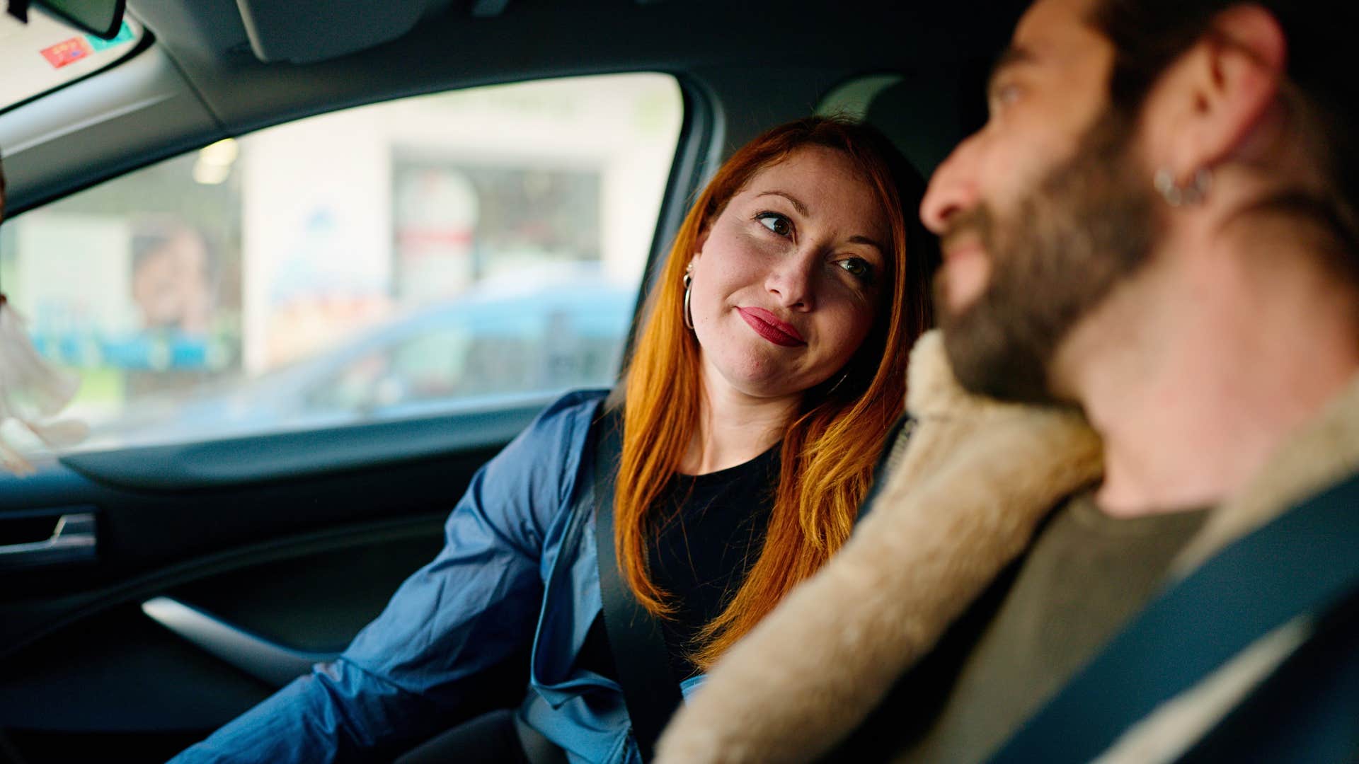 couple sitting in the car each other is the first person they call or text 