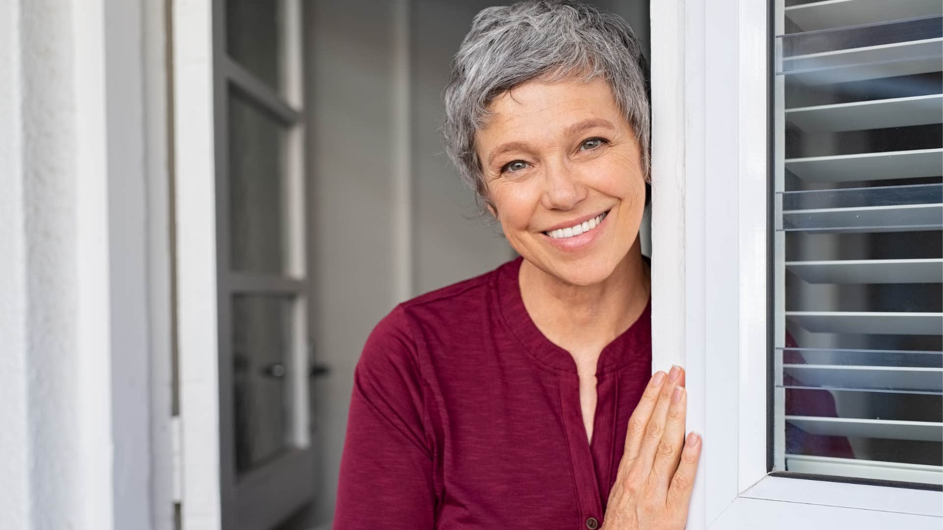 older woman with healthy boundaries