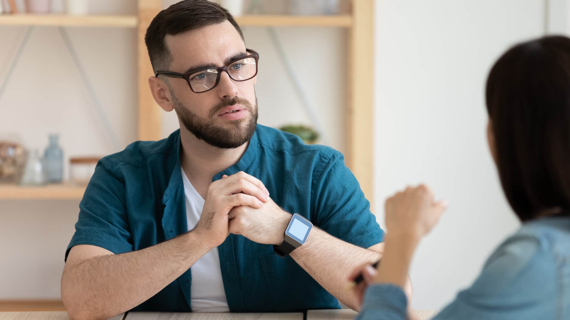 man not taking responsibility for his mistakes