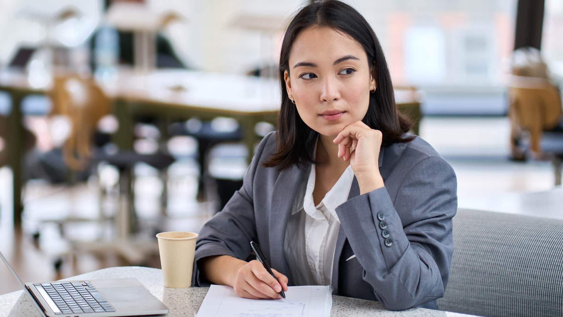 millennial woman stressed without long-term career aspirations