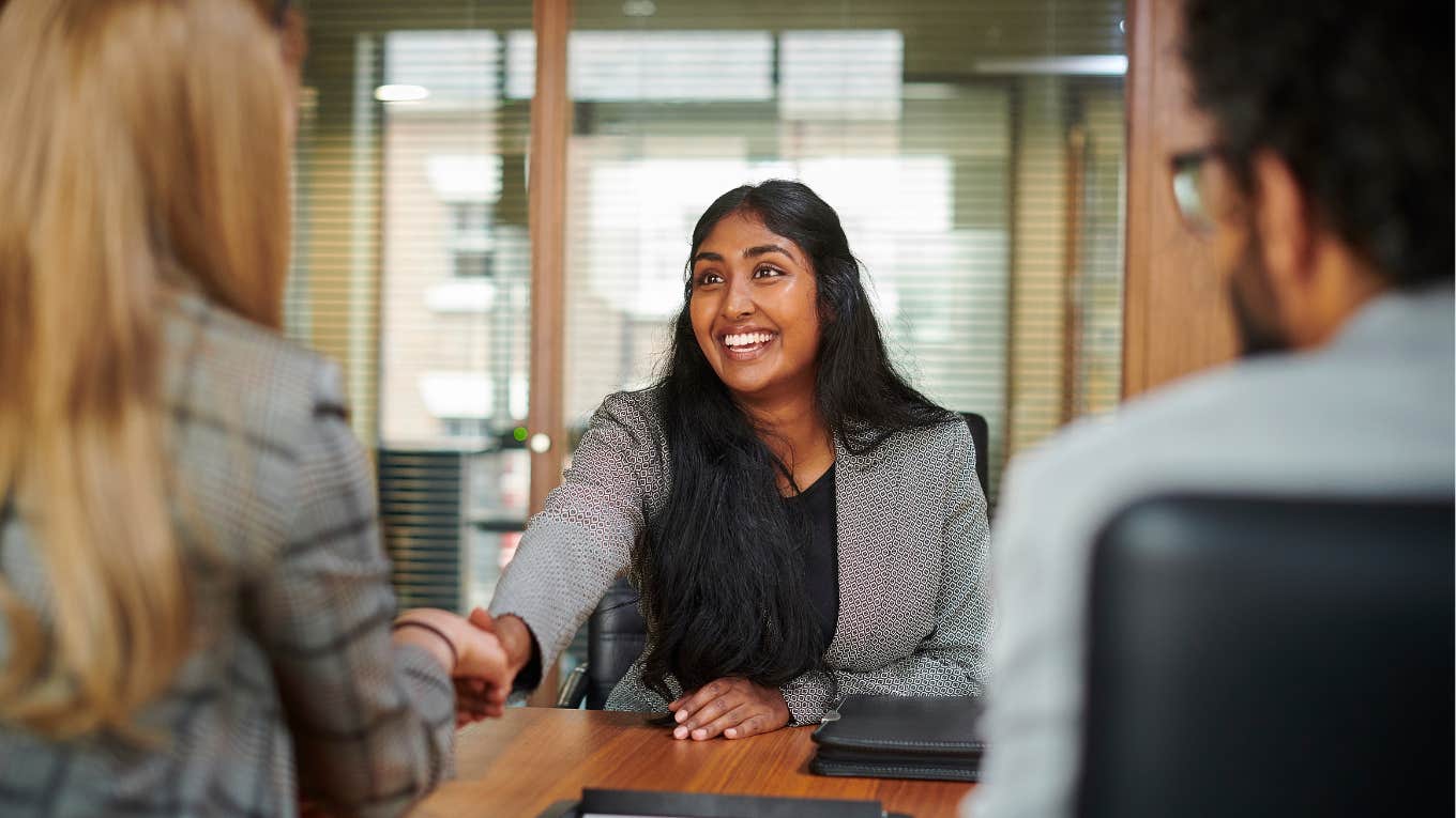 woman on job interview