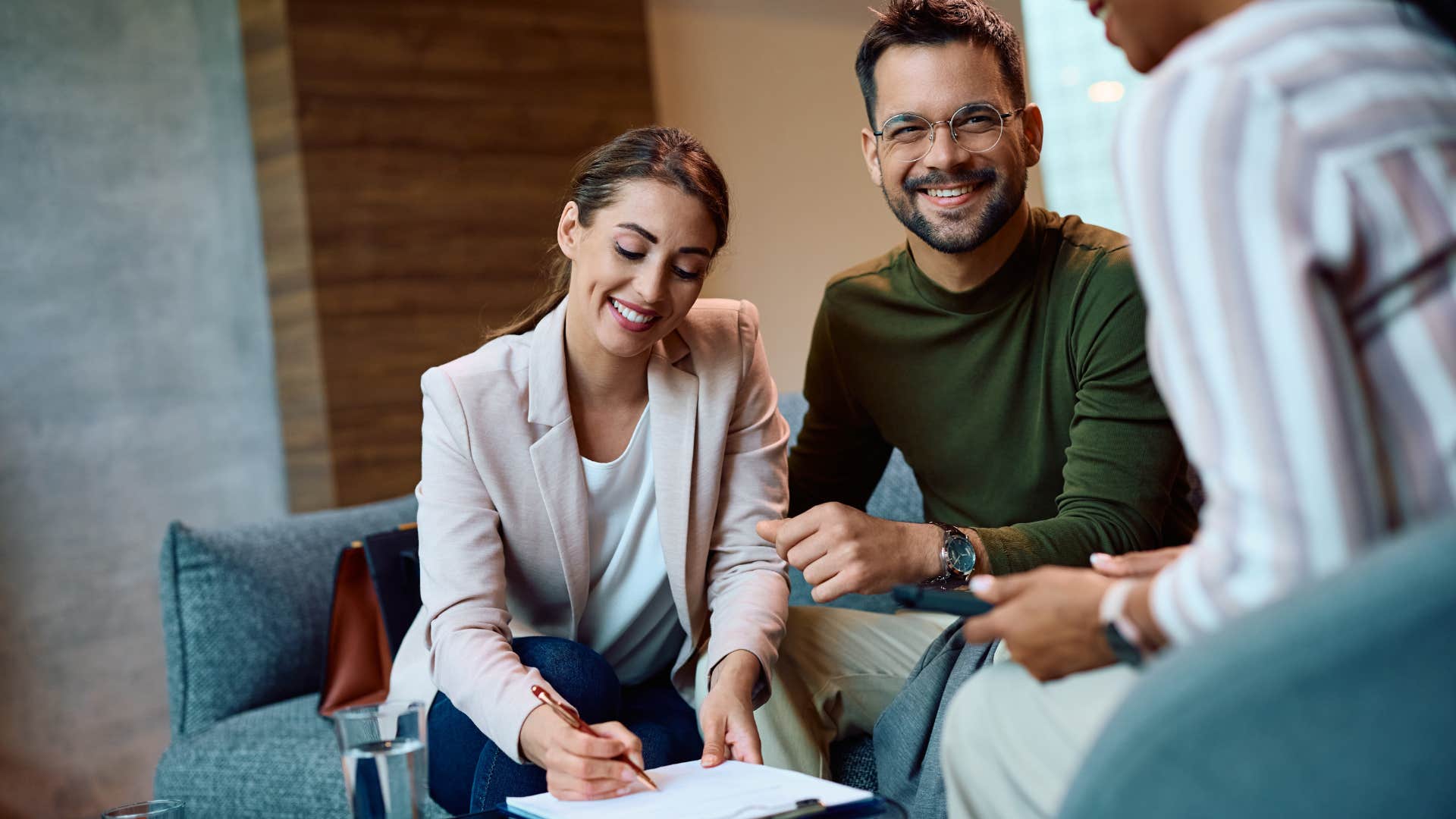 couple signing short term contract as marriage will evolve