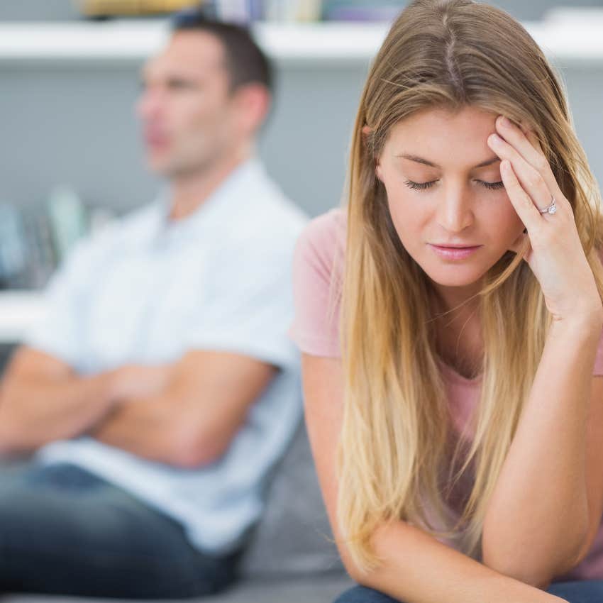 upset woman with relationship issues that's actually normal