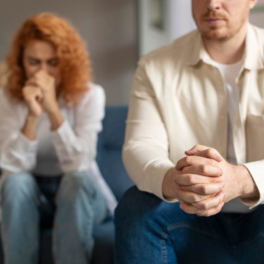 woman with paranoid fears and man who will never love her back