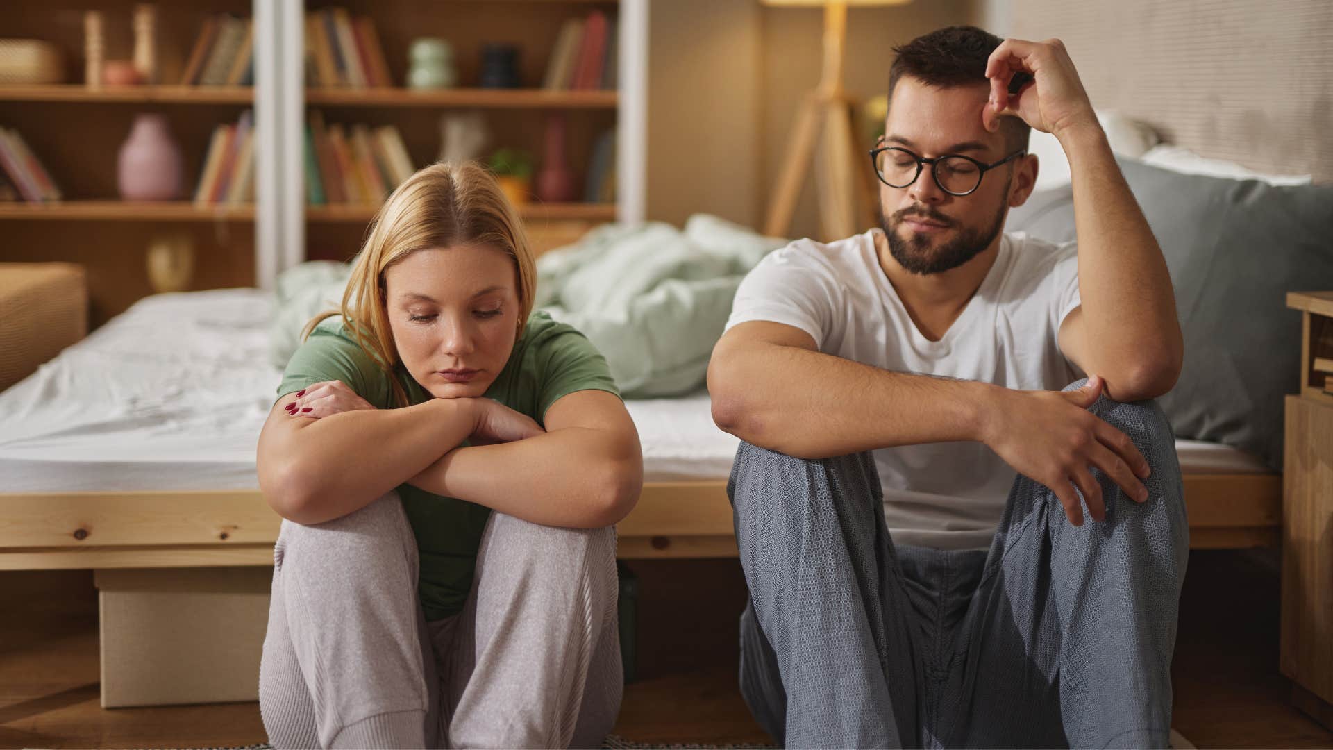 man feels like he has to walk on eggshells around his girlfriend