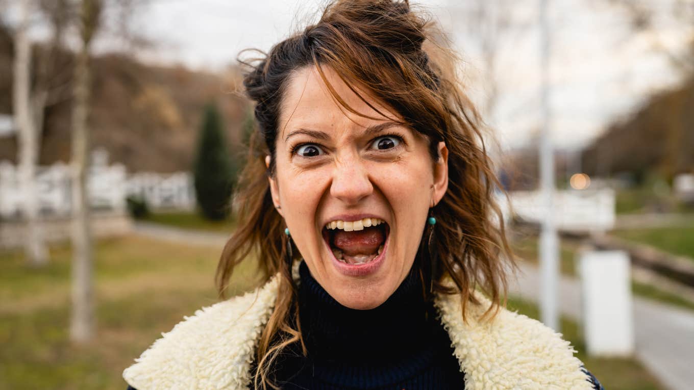 Woman carrying more anger than she realizes. 