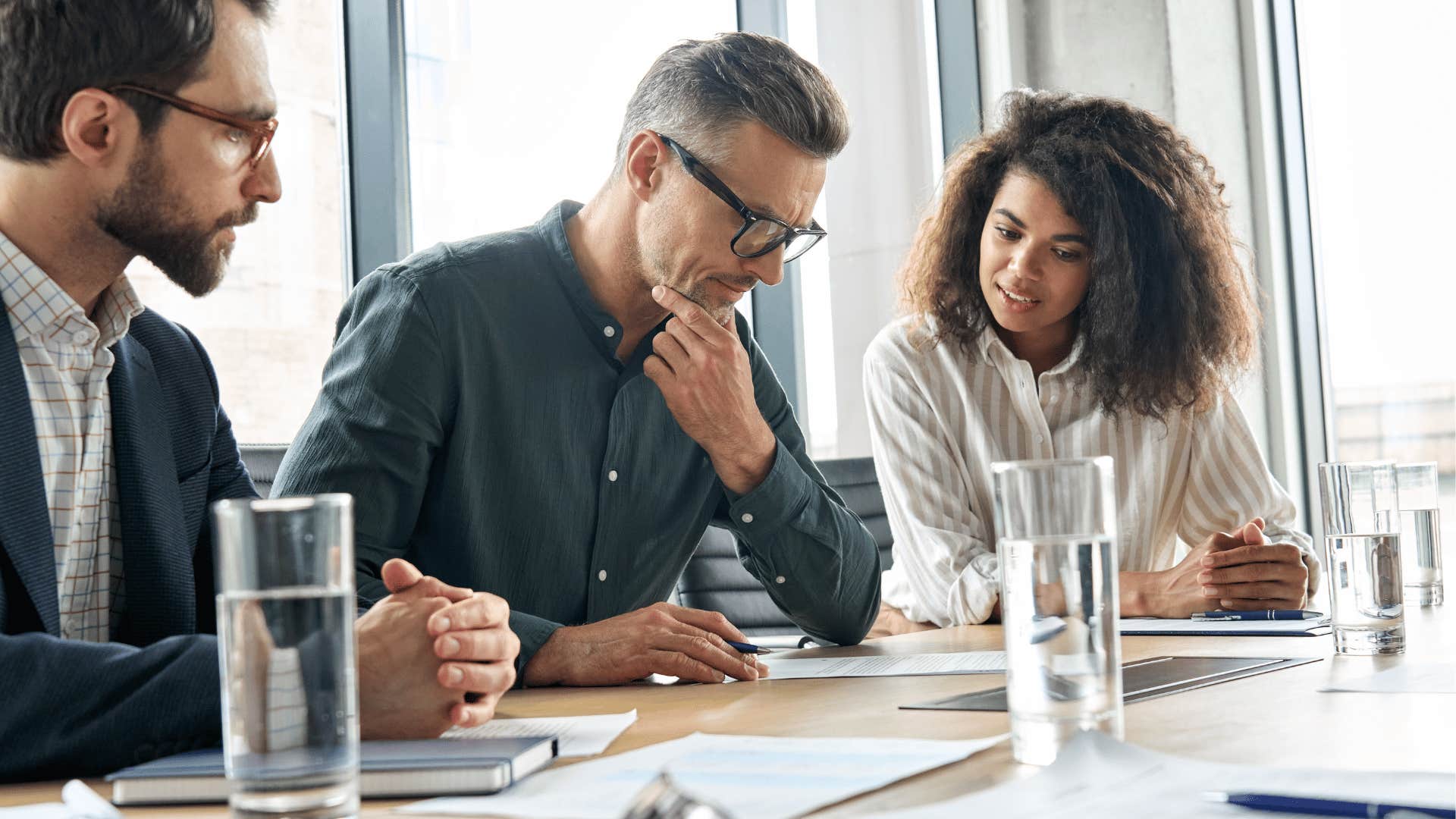 A man doesn’t take risks when it comes to his job and his co-workers notice.