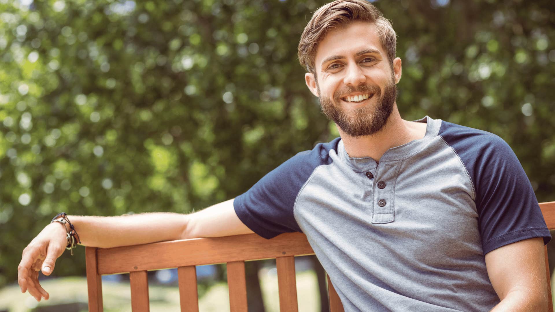 simple man who doesn't overthink deeply sitting content with the present