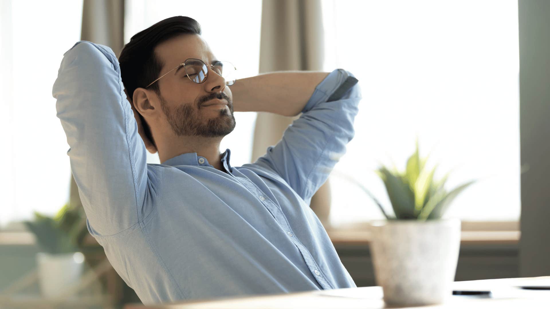 simple man who doesn't overthink deeply being patient