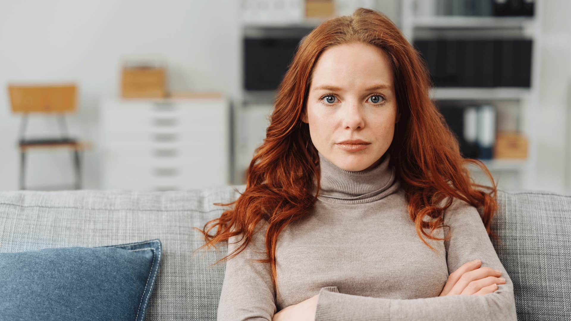selfish adult woman with her arms crossed