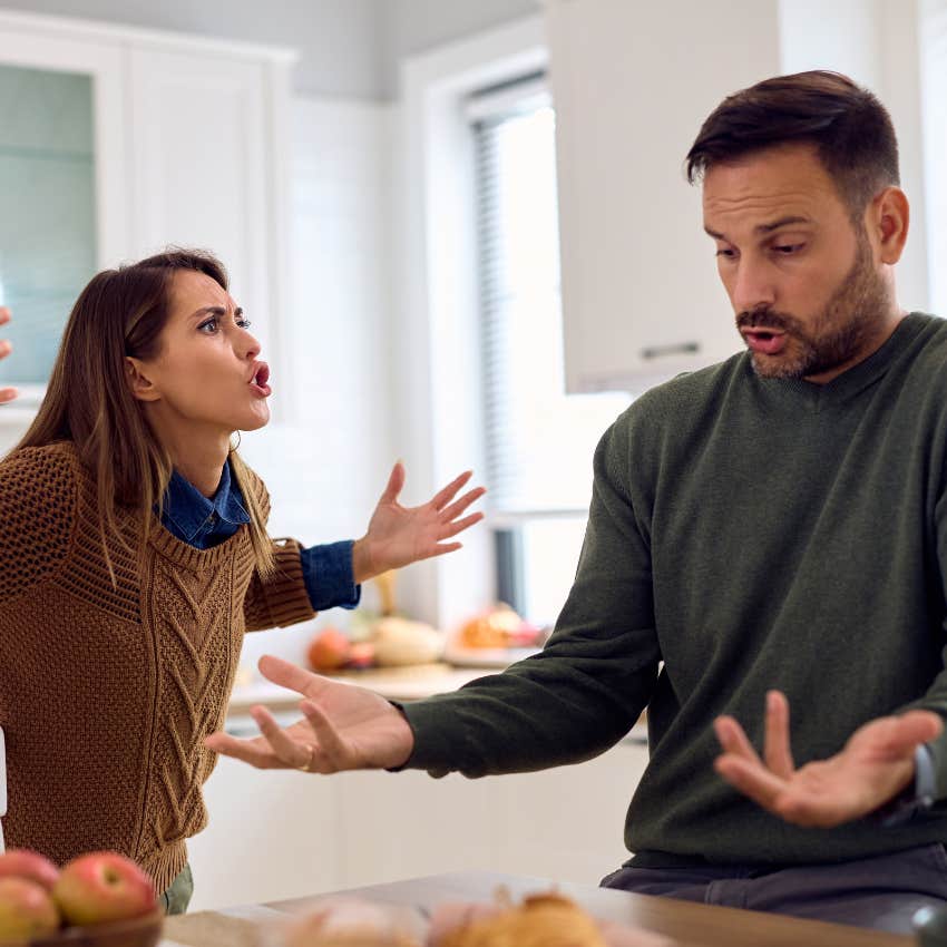 couple with something wrong in their marriage being downright mean