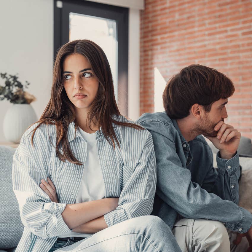 couple with something wrong in their marriage with spouse finding fault