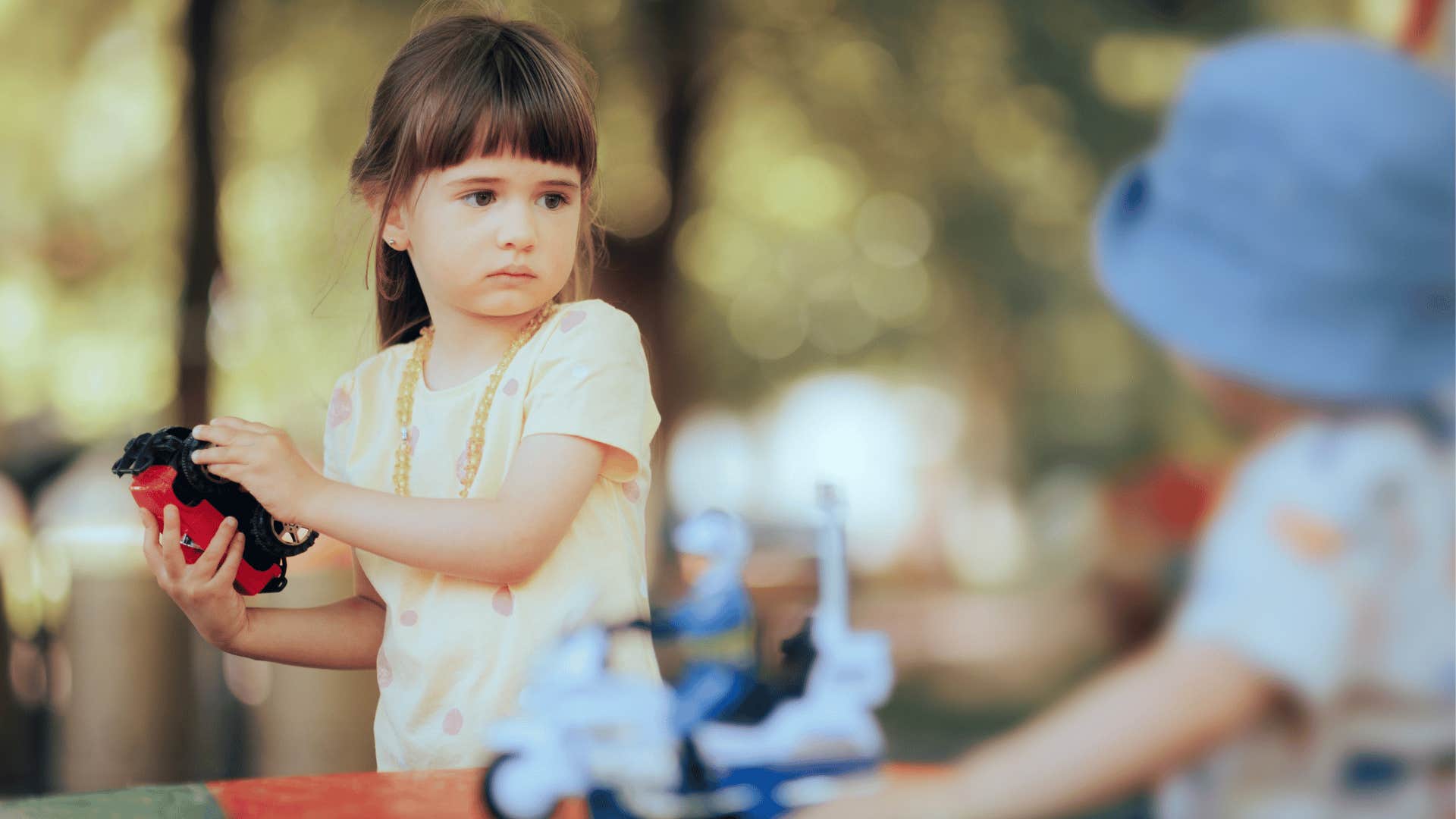 Sister prepared to keep little brother away