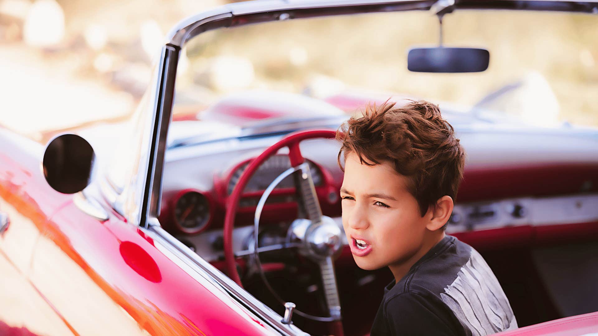 Little brother too young to drive is scpaegoat