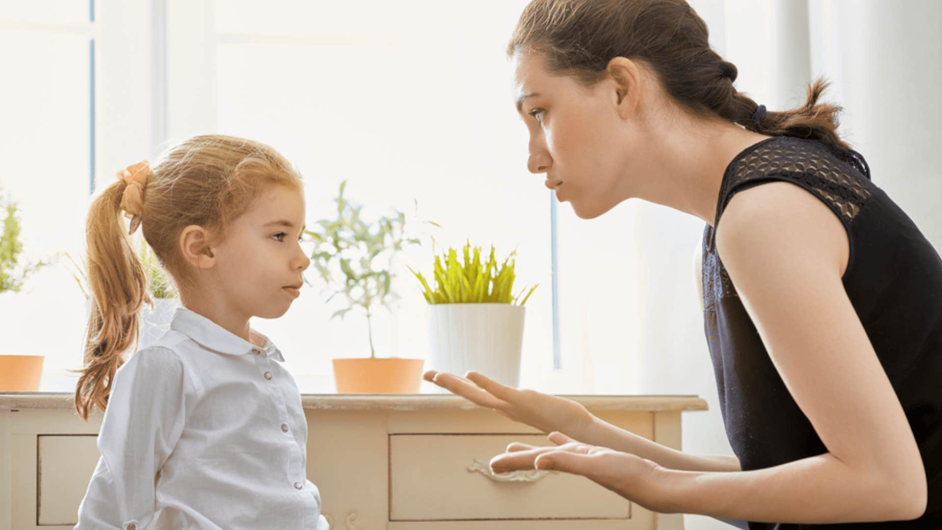 mom enforcing unpredictable discipline 