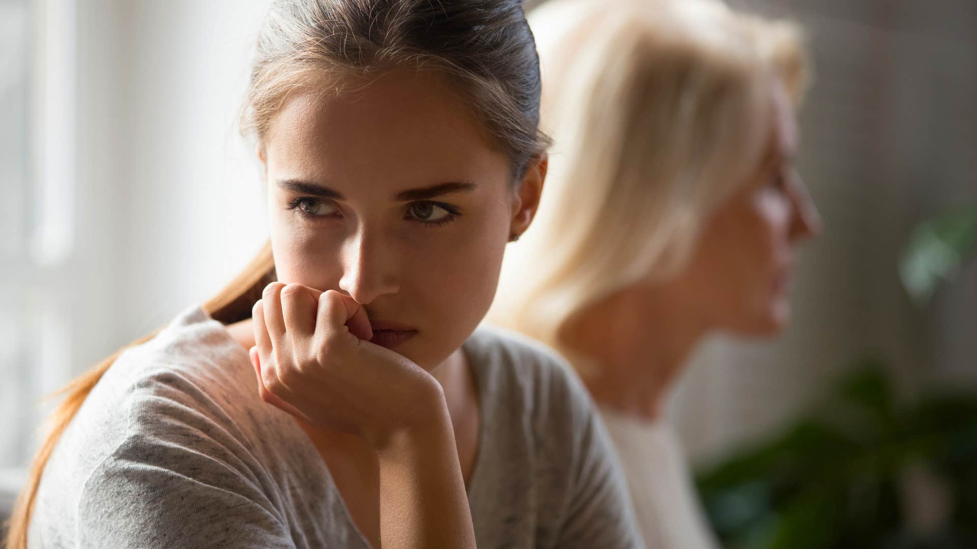 daughter frustrated by her overly critical mom