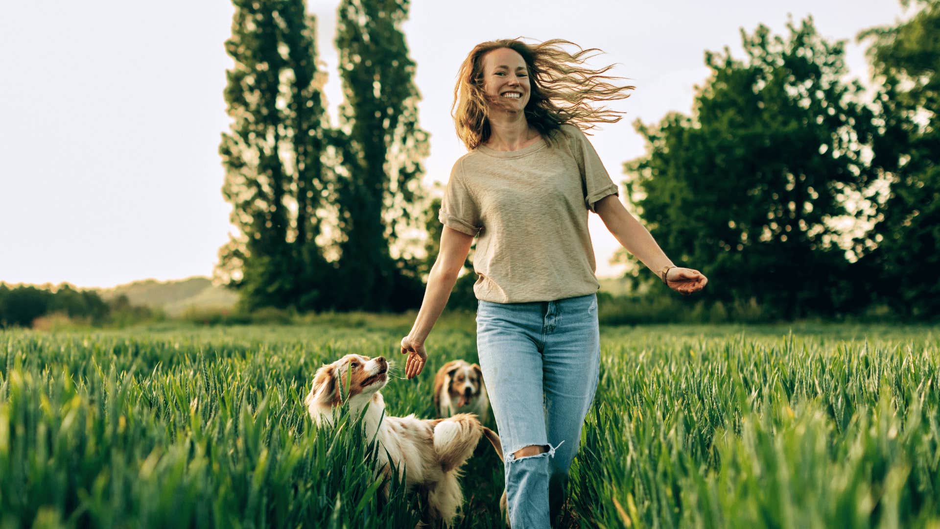 woman who feels fulfilled