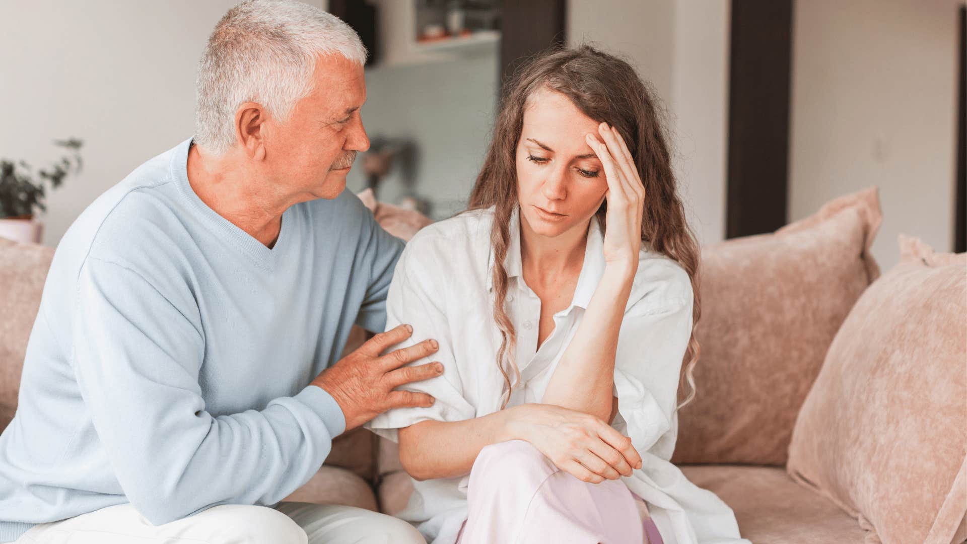 man whose adult daughter struggles to stand behind her decisions