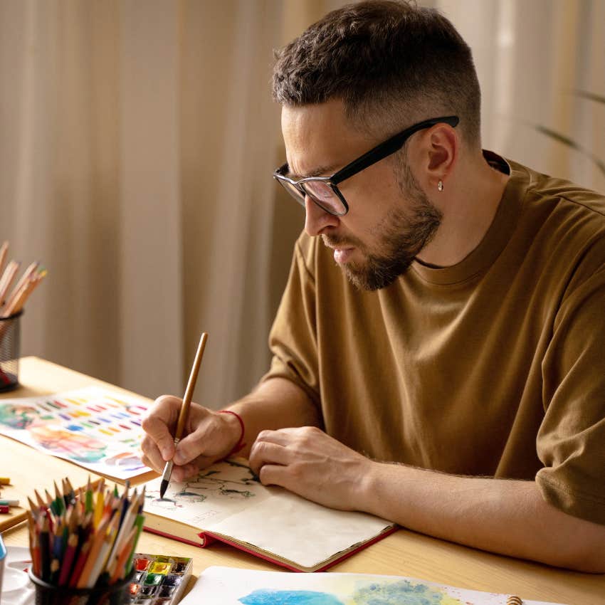 man with small habit of creating something ridiculous