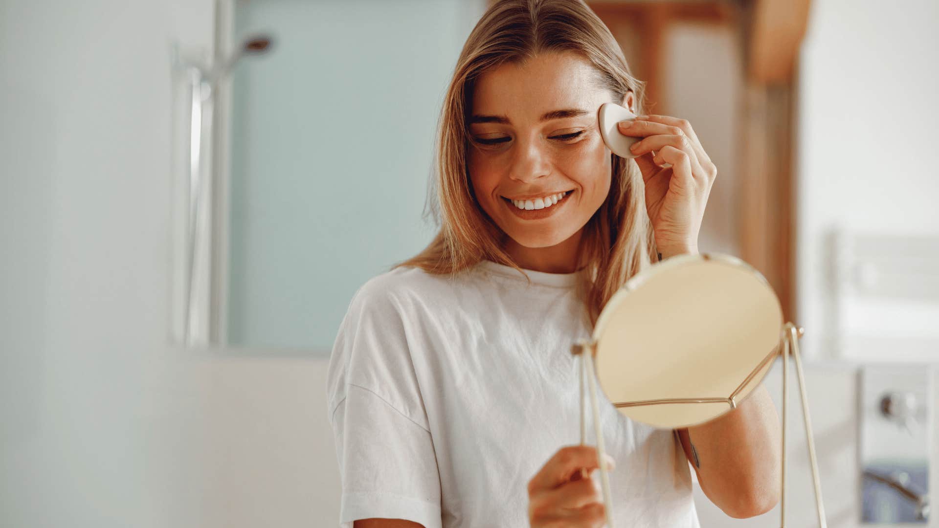 woman making getting ready simpler so she doesn't want to get back in bed