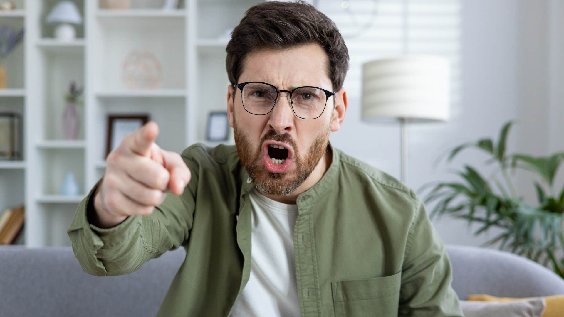 man losing temper over someone who is not good for him