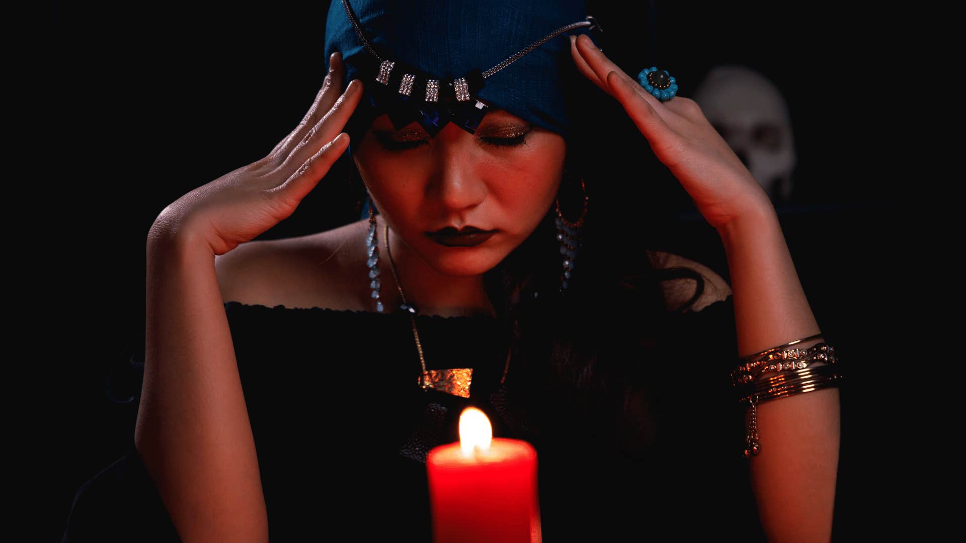 woman casting spell with the song espresso