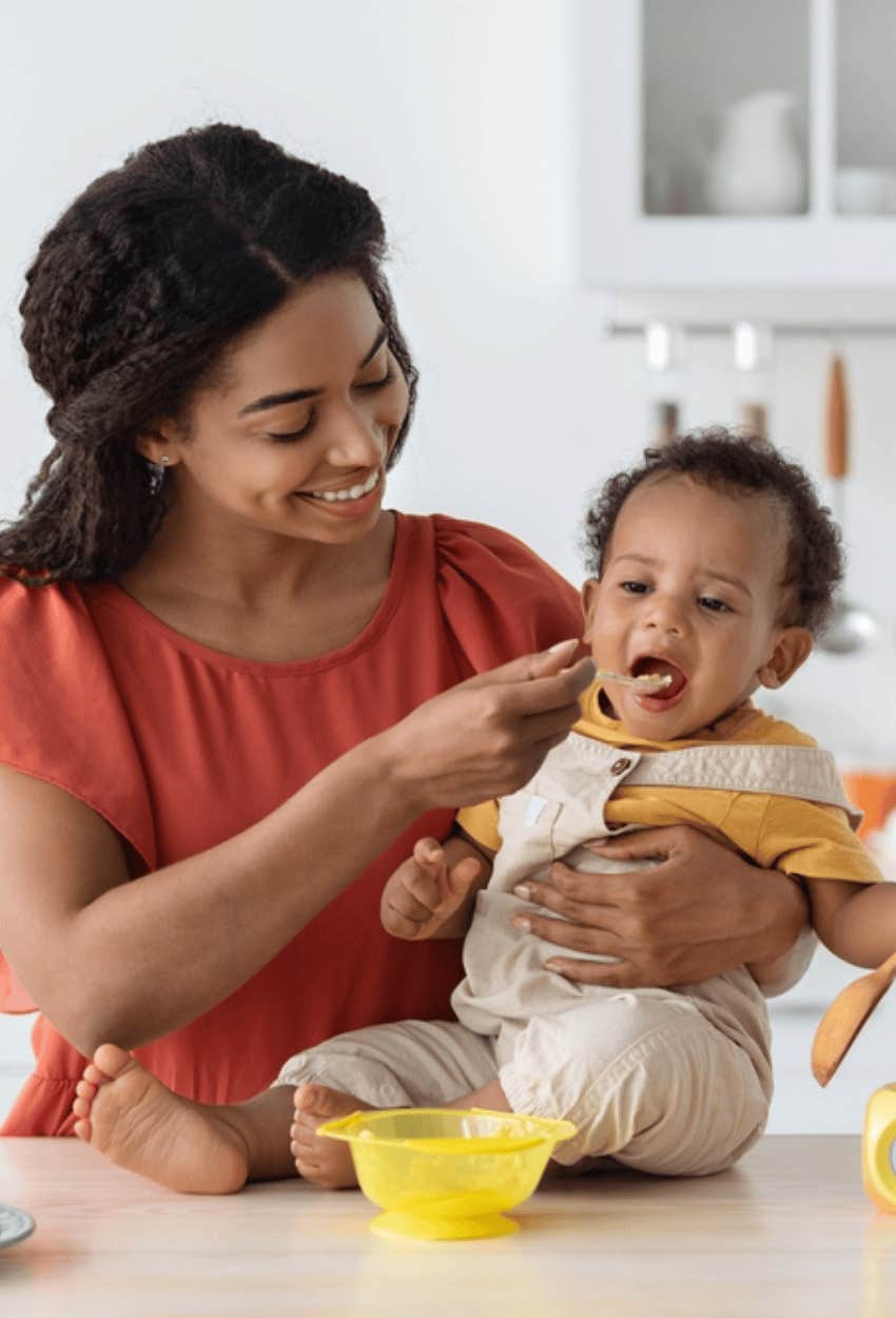mom giving son need for survival