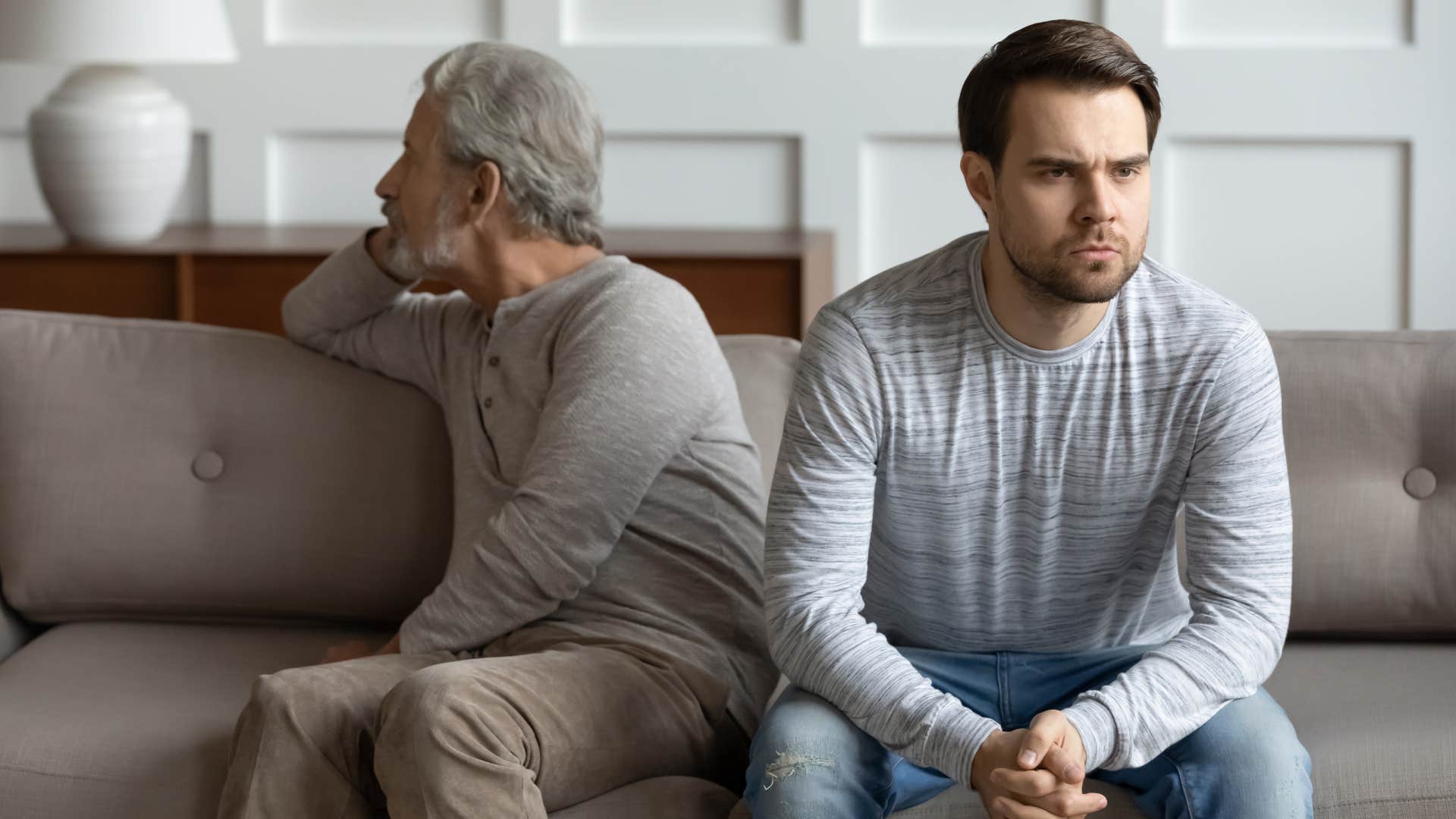 dad turned away from son unable to know what he needs