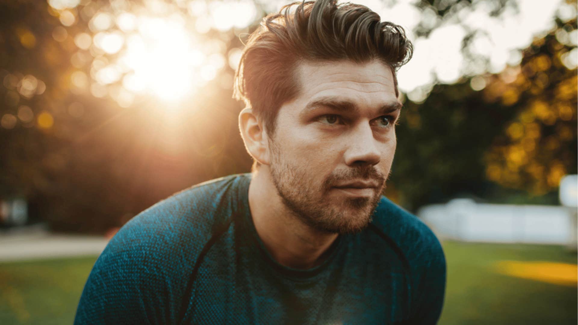 man trying to move on from trauma