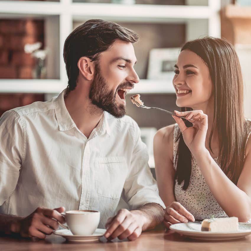 happy couple on a date who are always in love
