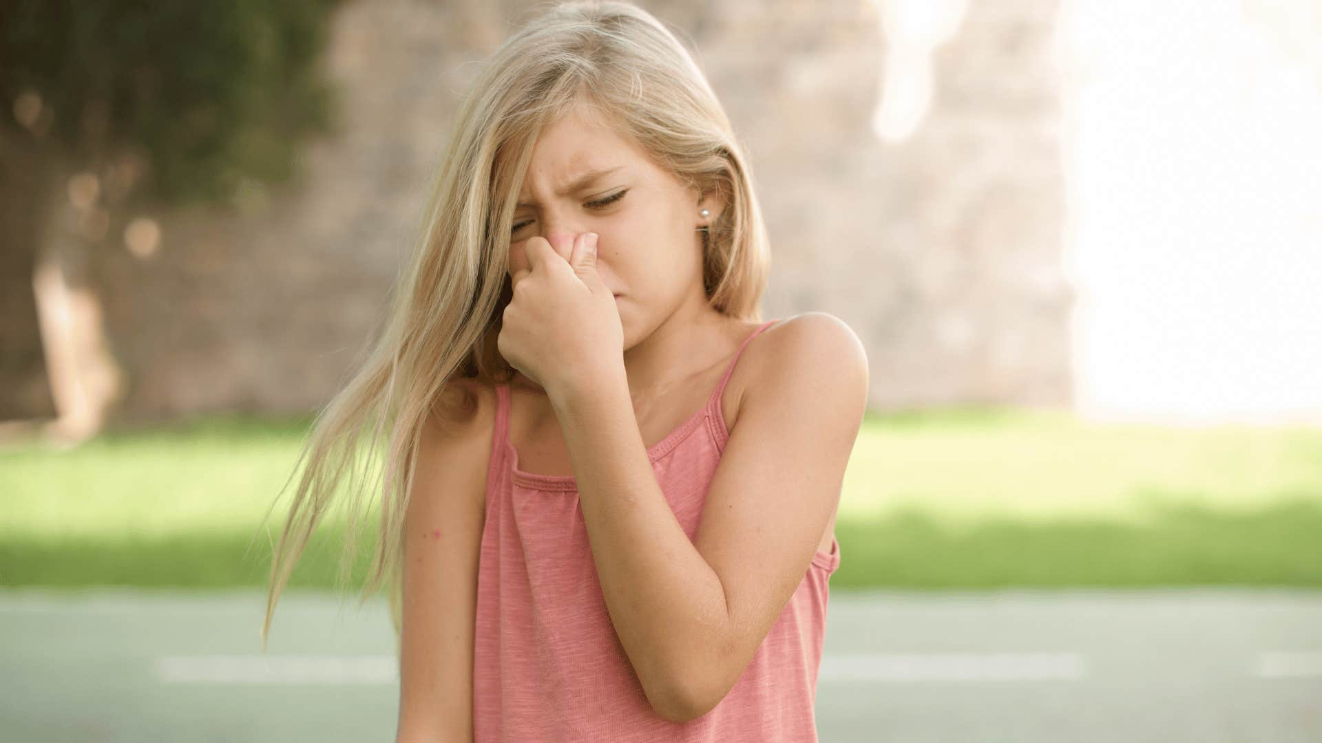Gen Z girl who is horrified about being exposed to unhealthy habits