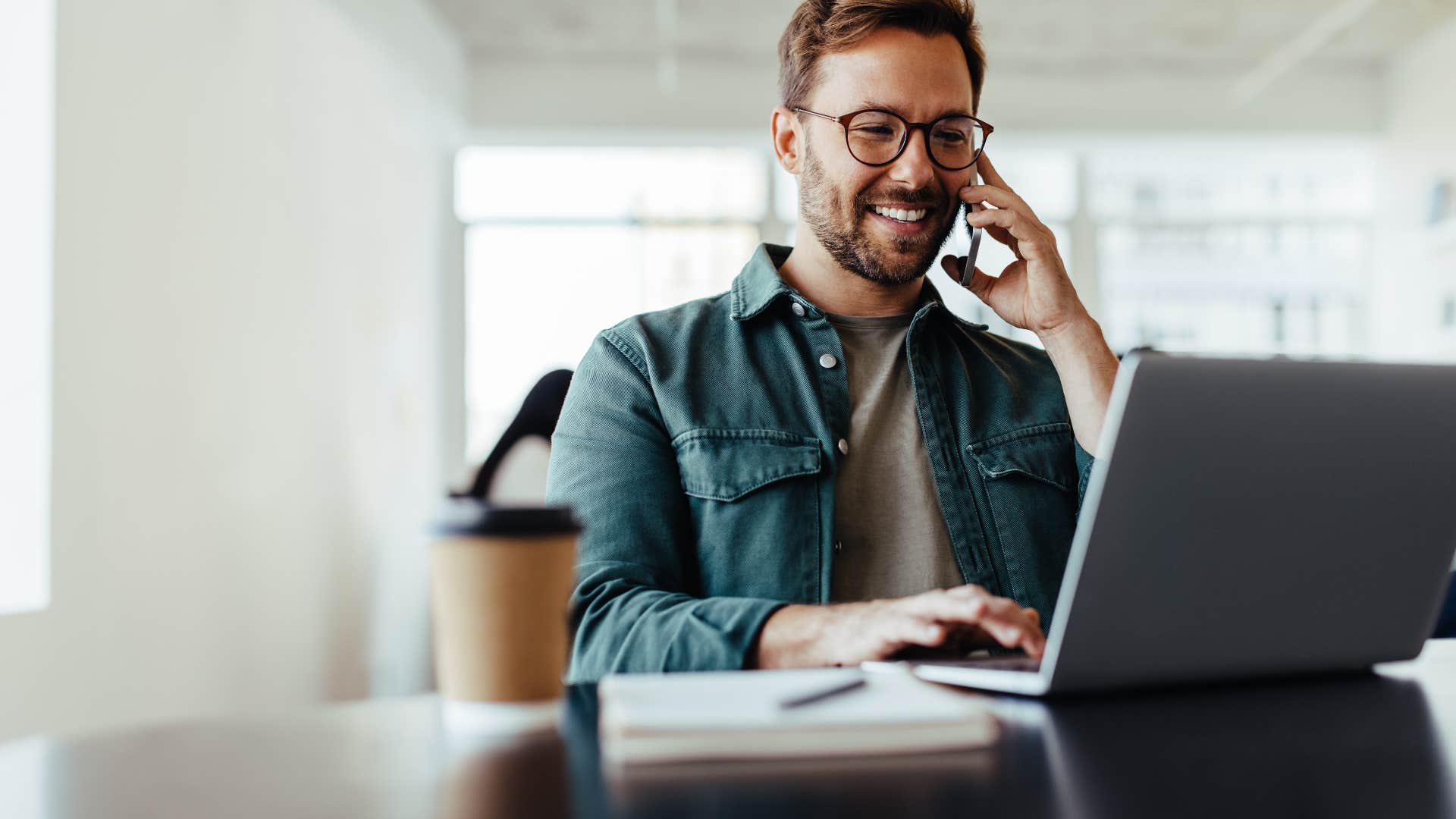 Gen Z man calls his friend instead of texting him
