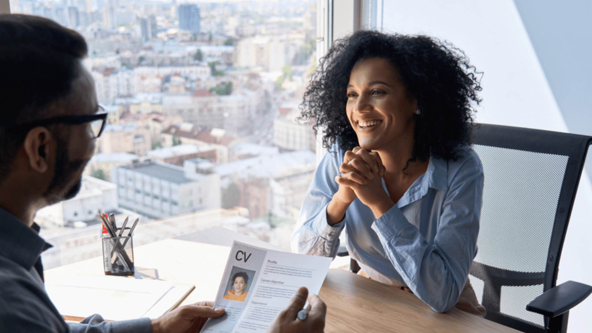 woman learning realities of job market 