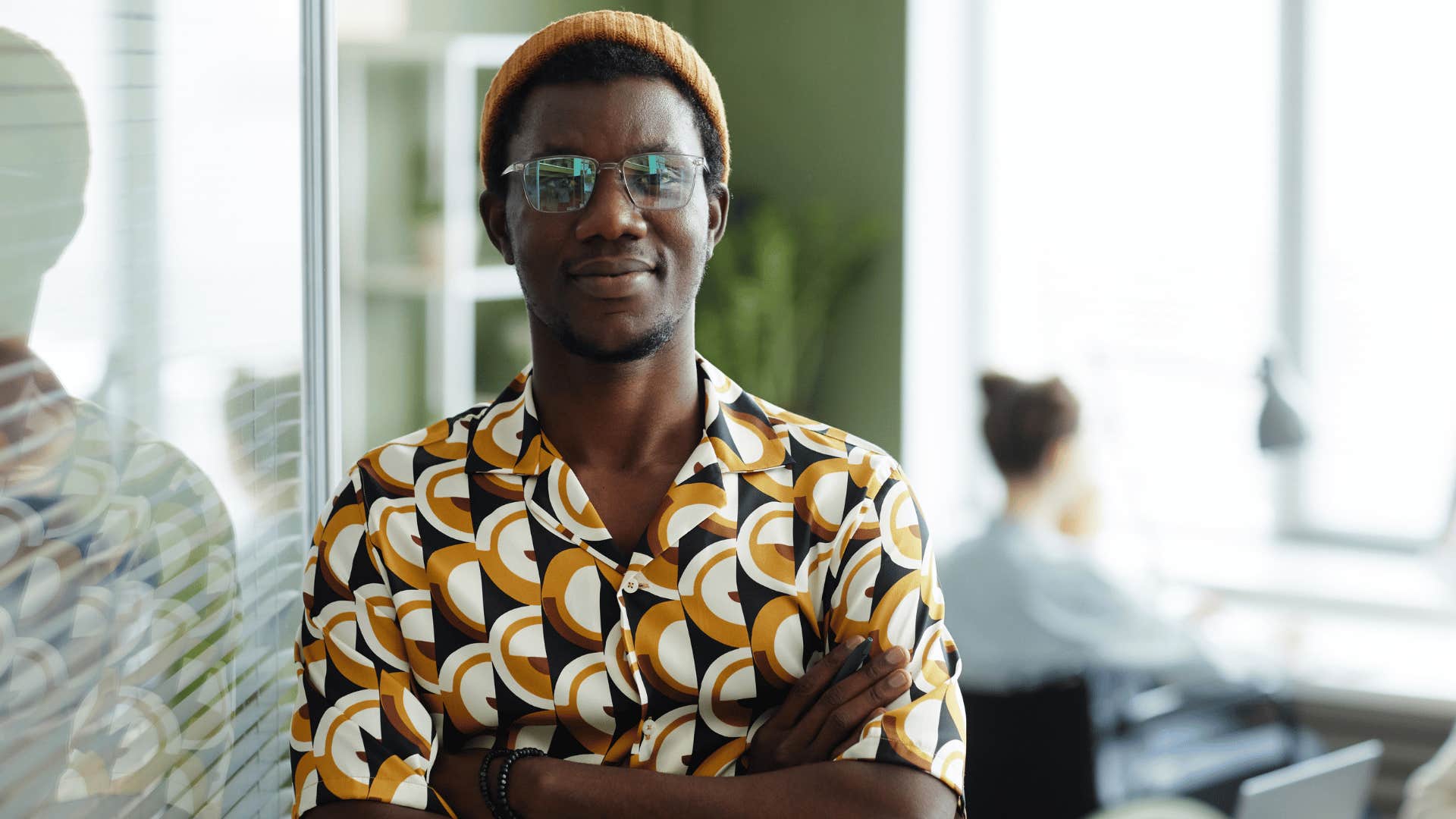 A man is not dressed up to code as he just wants to be comfortable.