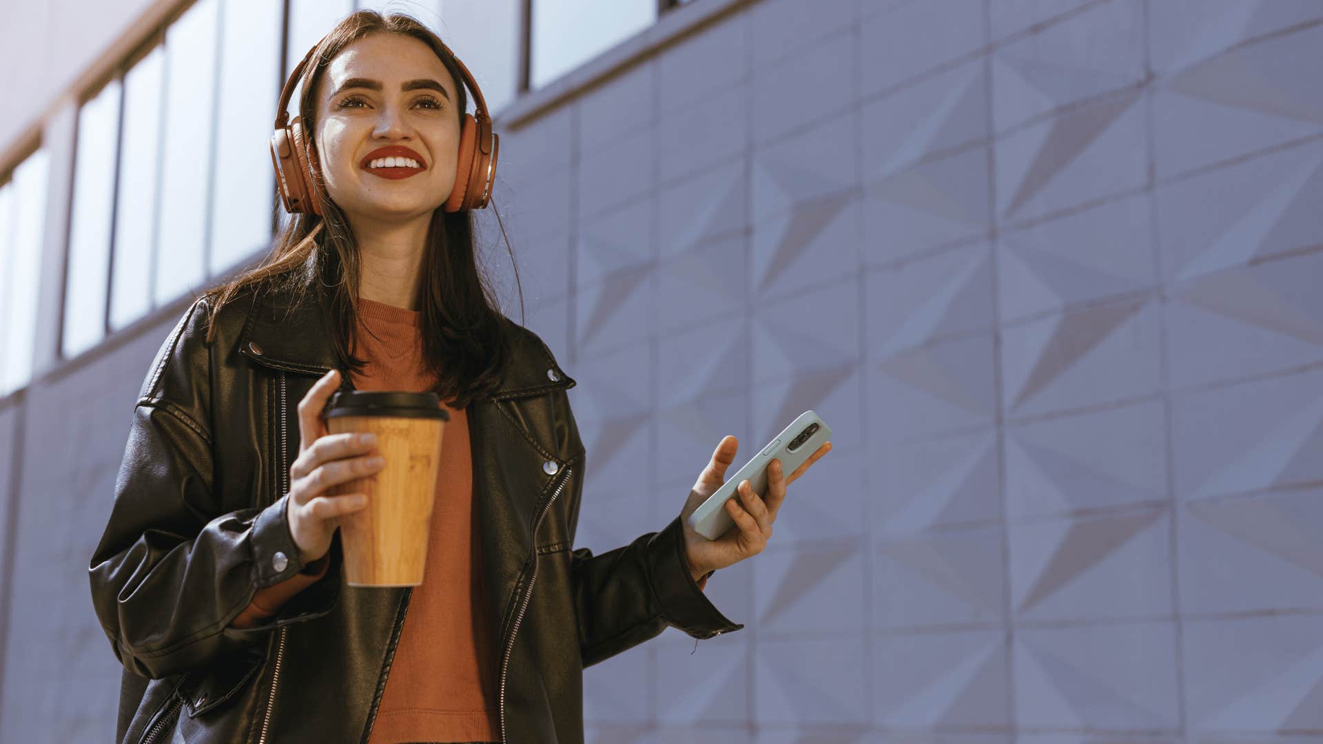 A young woman heads back to work after being asked to get coffee for her boss.