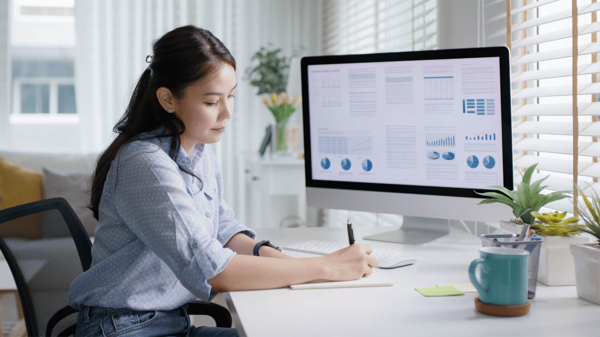 A young gen z worker does overtime without compensation.