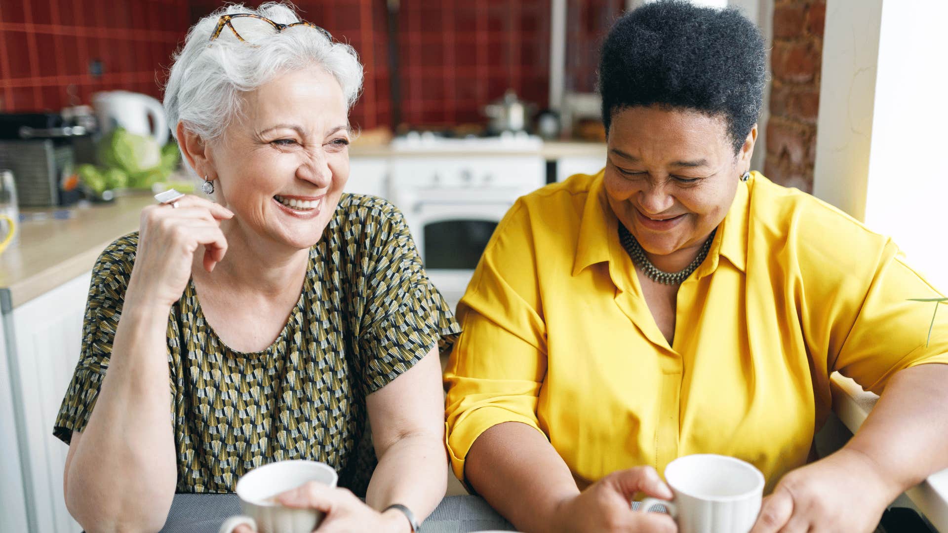 Two happy women stopped expecting men to fulfill their needs