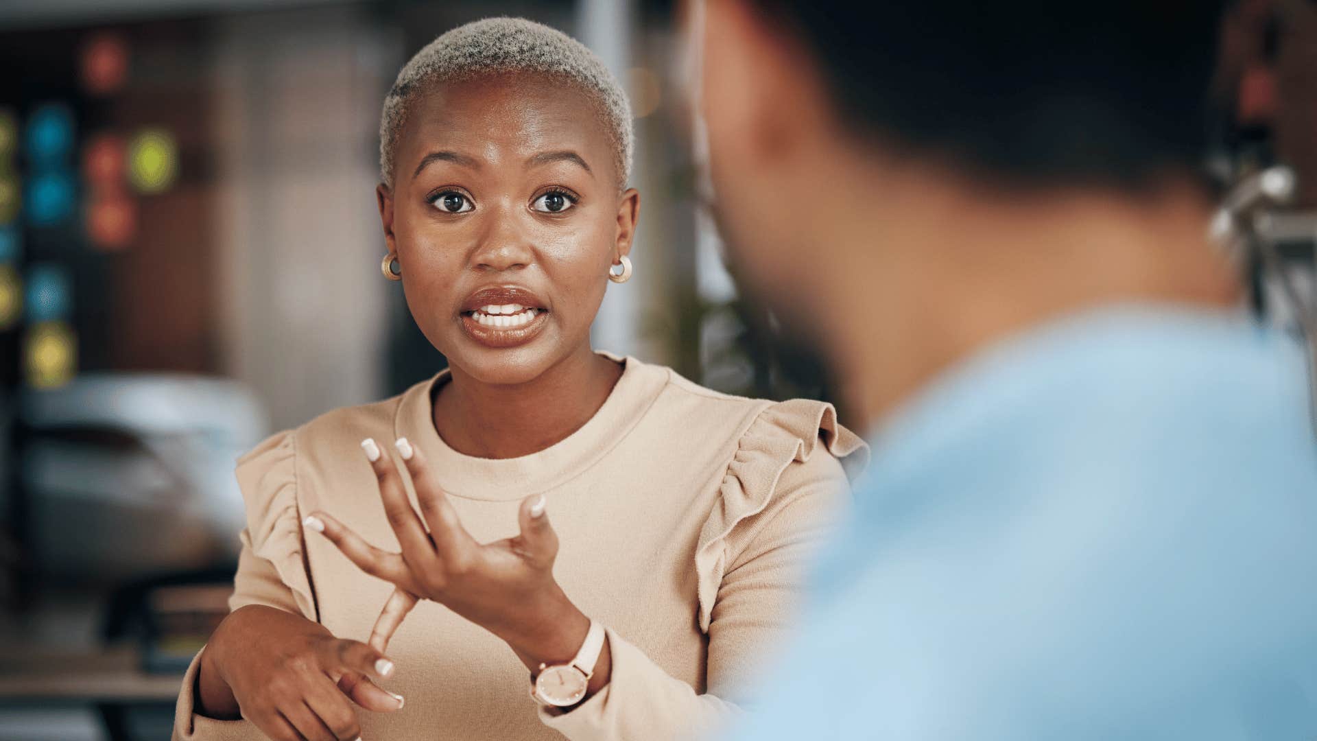 Happy woman explains how she stopped suppressing emotions