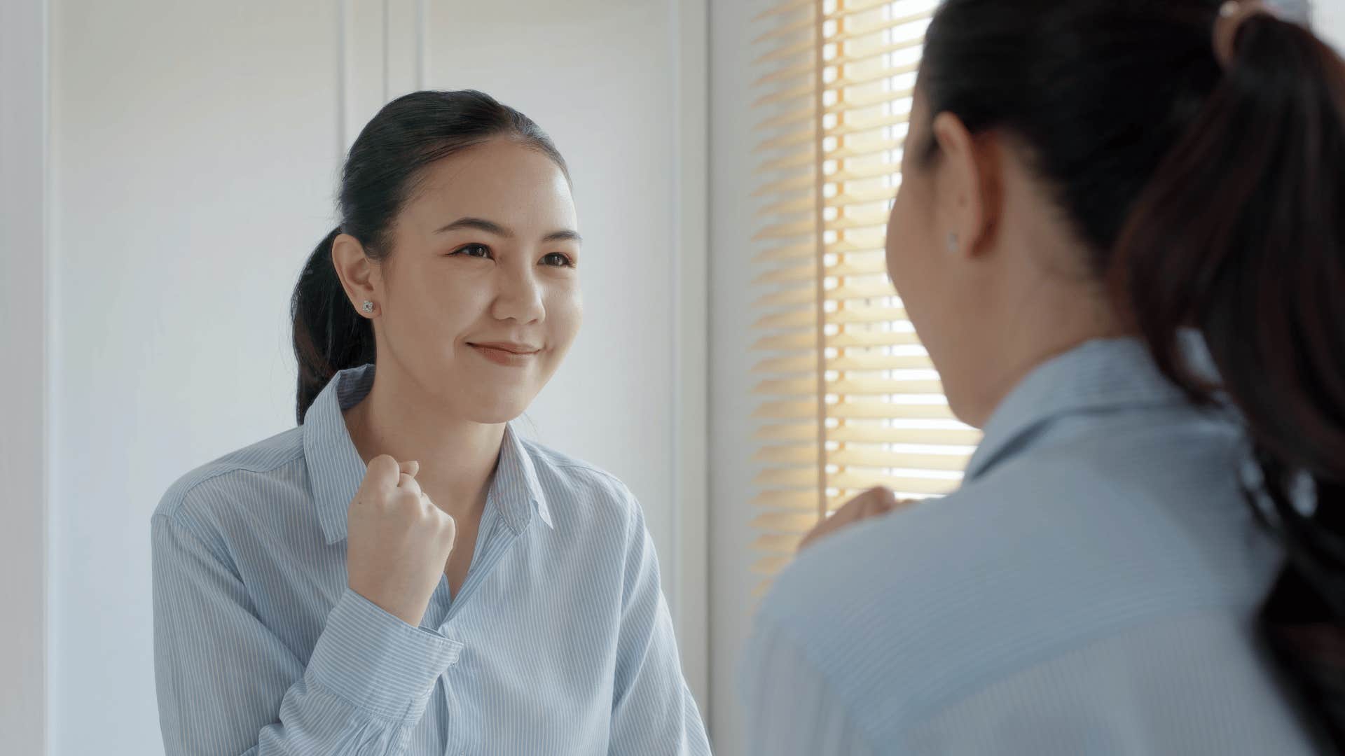 highly intelligent woman who refuses to avoid self-reflection