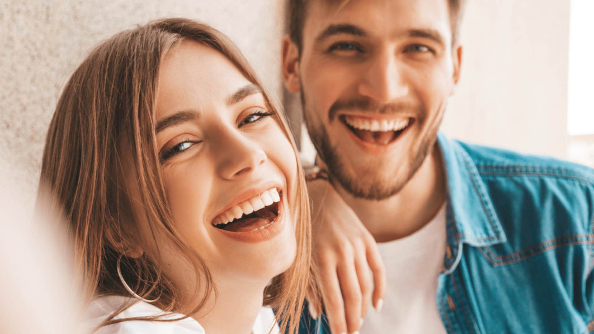 couple showing off their romantic relationship 