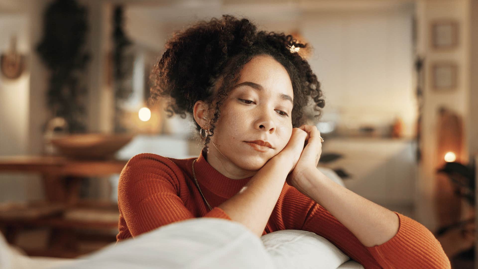 burnt out millennial woman