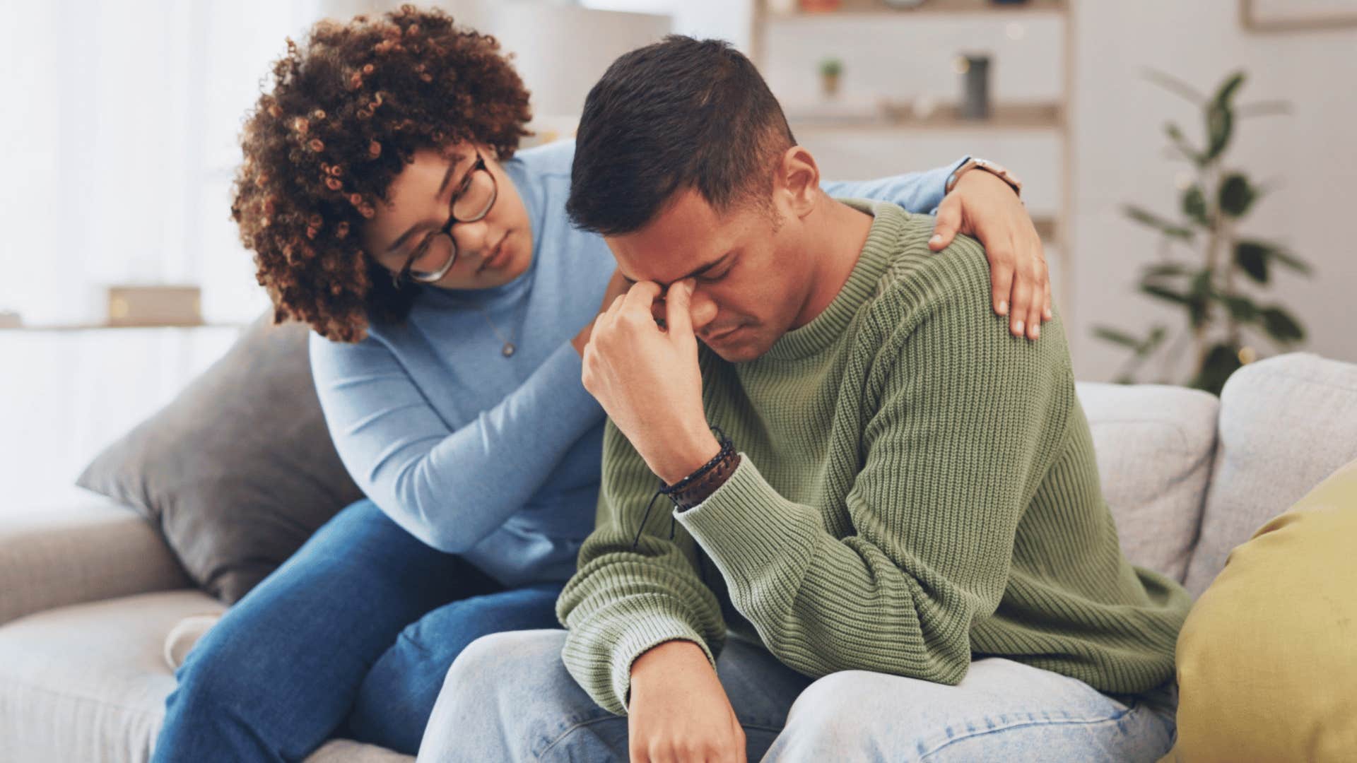 woman offering friend emotional support 