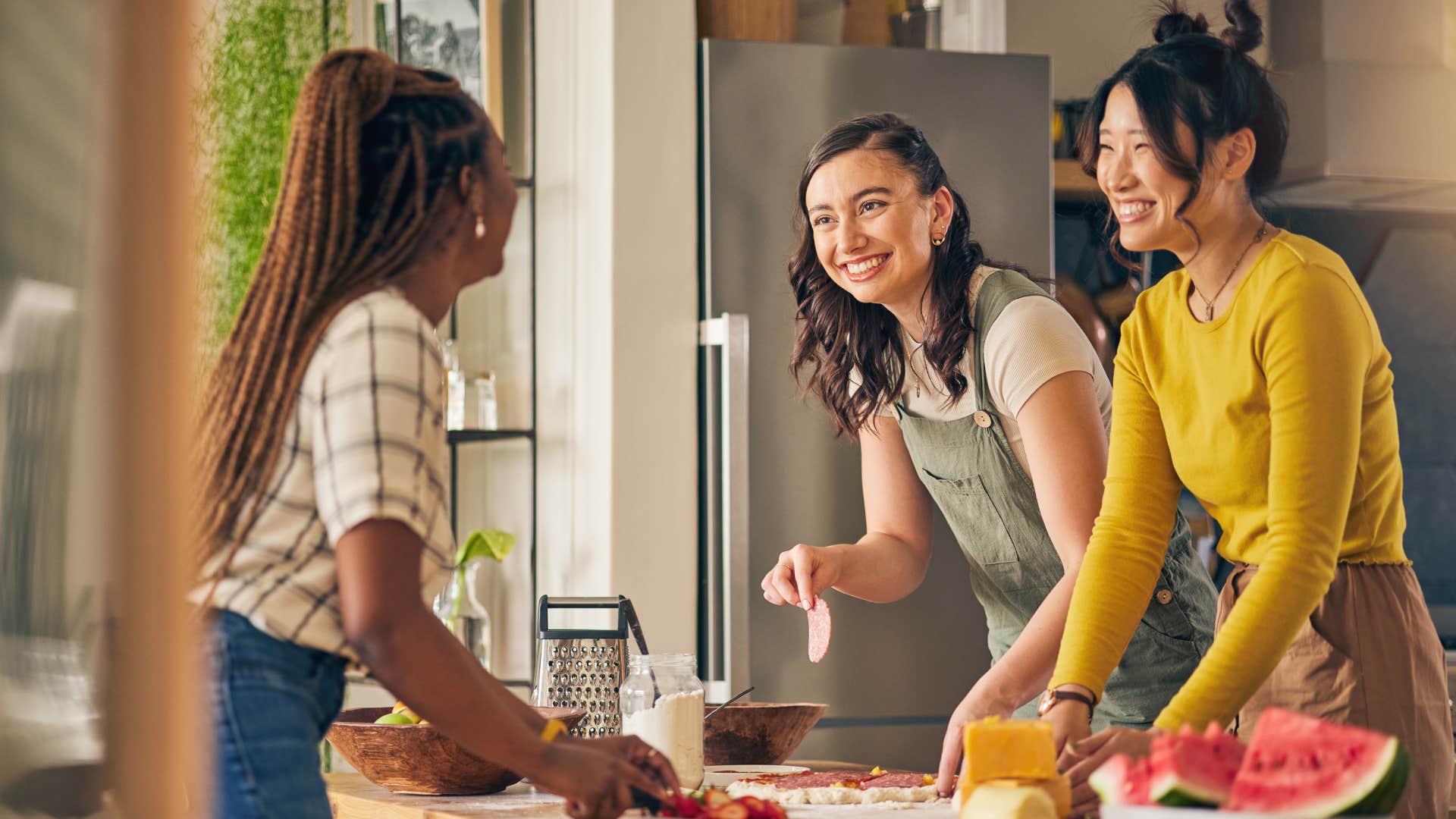 woman with social anxiety who is comfortable with a select group of people