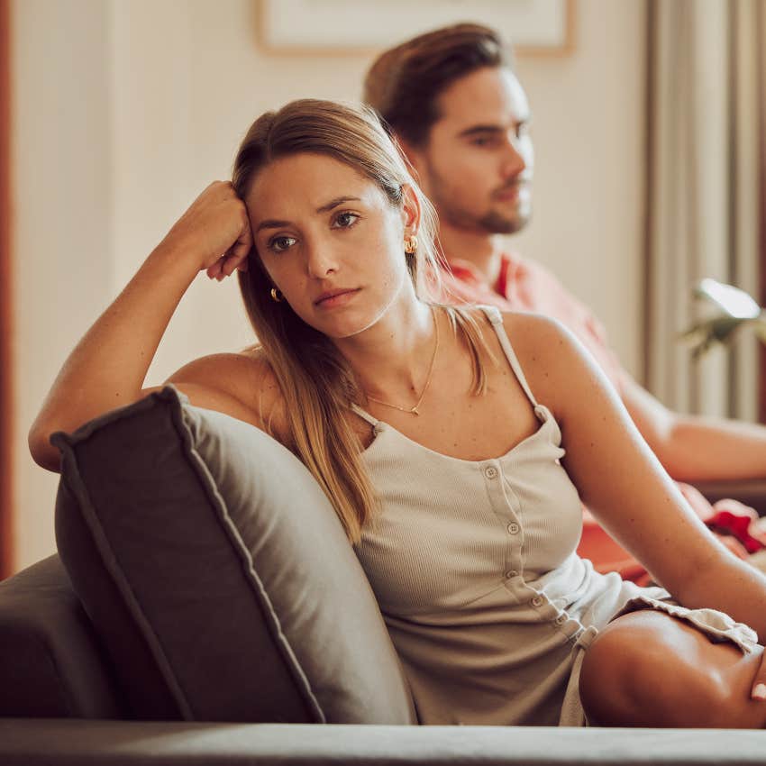 woman denying there's a problem in the relationship that backfires